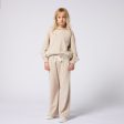 Girls Beige Cotton Trousers Supply