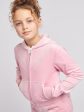 Juicy Couture Girls Diamante Logo Zip Up Top in Pink Online Hot Sale