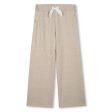 Girls Beige Cotton Trousers Supply