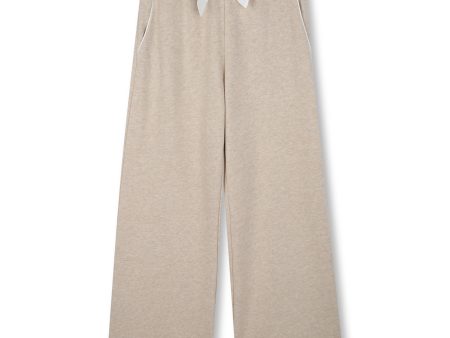 Girls Beige Cotton Trousers Supply