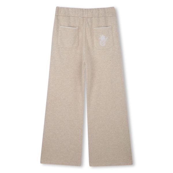 Girls Beige Cotton Trousers Supply