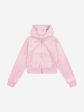 Juicy Couture Girls Diamante Logo Zip Up Top in Pink Online Hot Sale