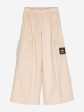 Fendi Kids Logo Cargo Trousers in Beige Supply