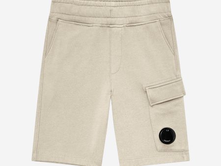 C.P. Company Boys Cargo Shorts in Green Supply