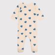 Baby Boys & Girls Printed Heart Cotton Jumpsuit Supply