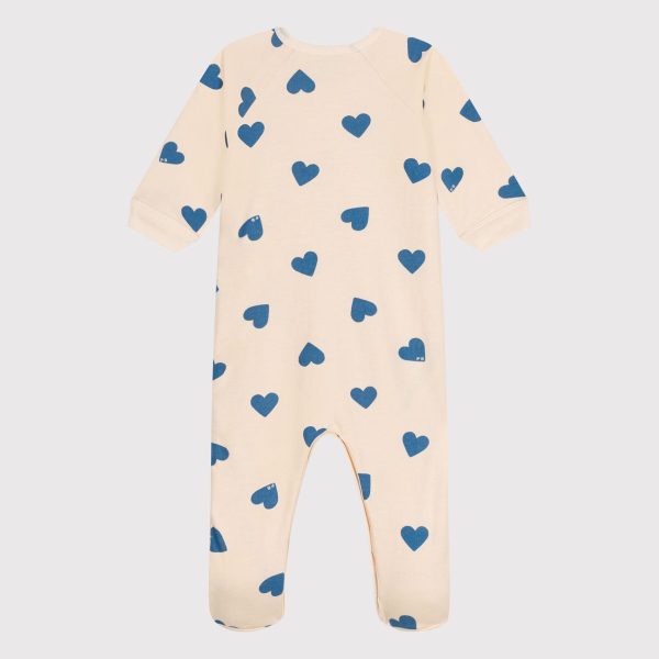 Baby Boys & Girls Printed Heart Cotton Jumpsuit Supply