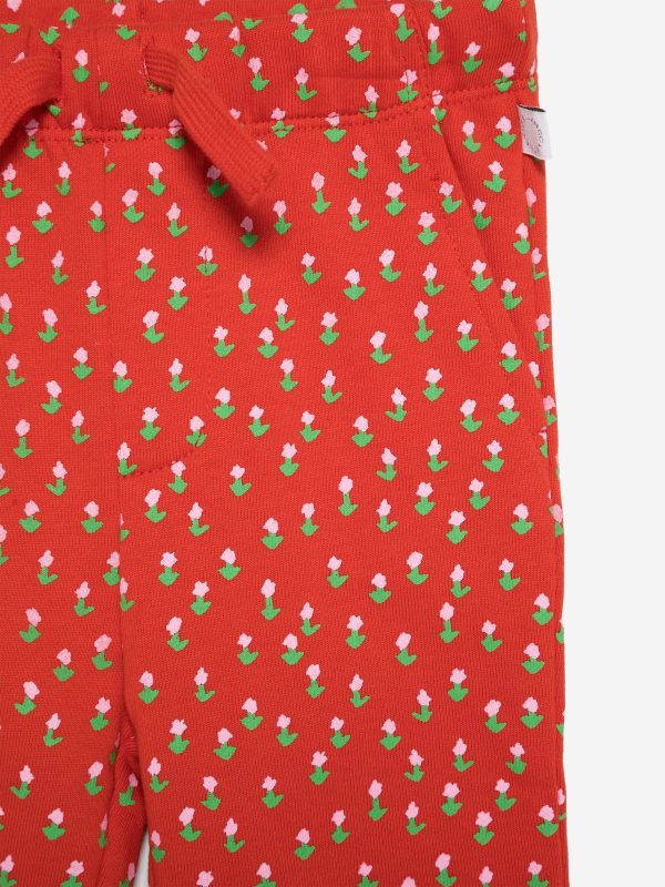 Stella McCartney Baby Girls Floral Joggers in Red Online