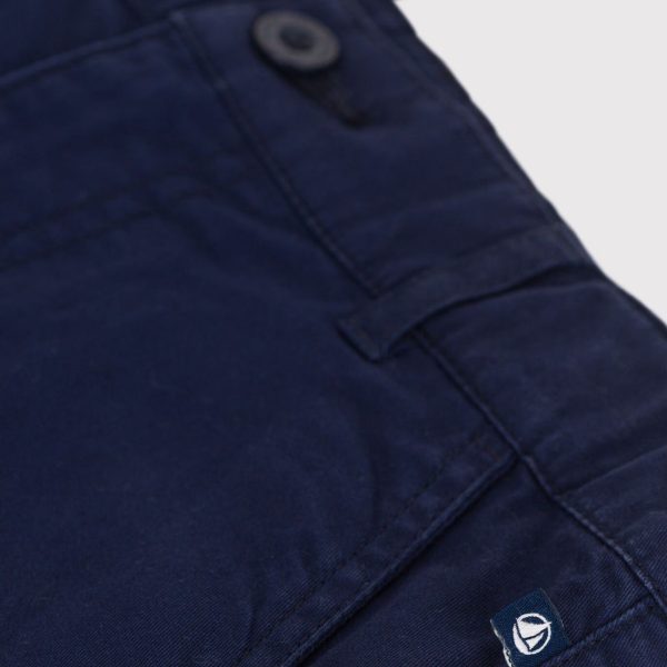 Boys Navy Blue Cotton Shorts Online now