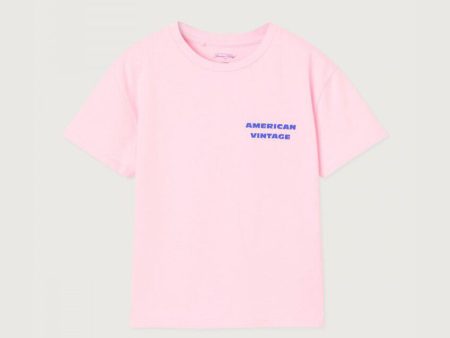 Boys & Girls Pink Logo Cotton T-Shirt Cheap