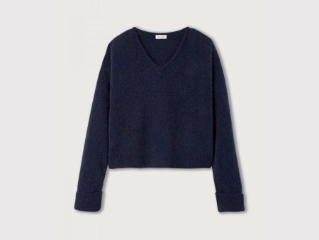 Women Blue Knitted Sweater For Sale