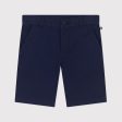 Boys Navy Blue Cotton Shorts Online now