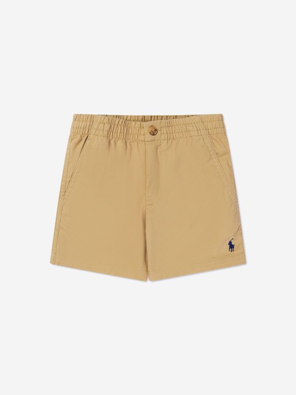 Ralph Lauren Boys Chino Shorts in Beige Hot on Sale