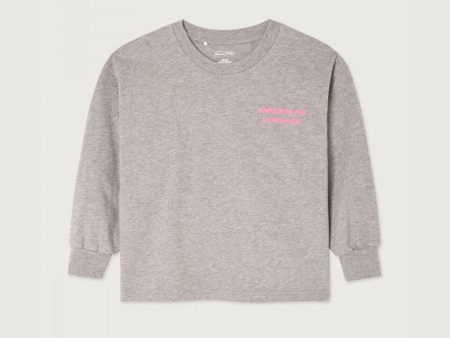 Boys & Girls Grey Logo Cotton T-Shirt Online Sale