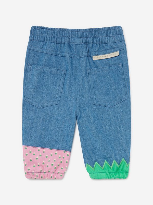 Stella McCartney Baby Girls Denim Trousers in Blue Online now