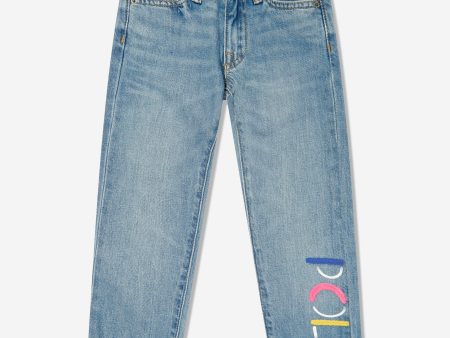 Ralph Lauren Girls Polo Boyfriend Jeans in Blue Online Hot Sale