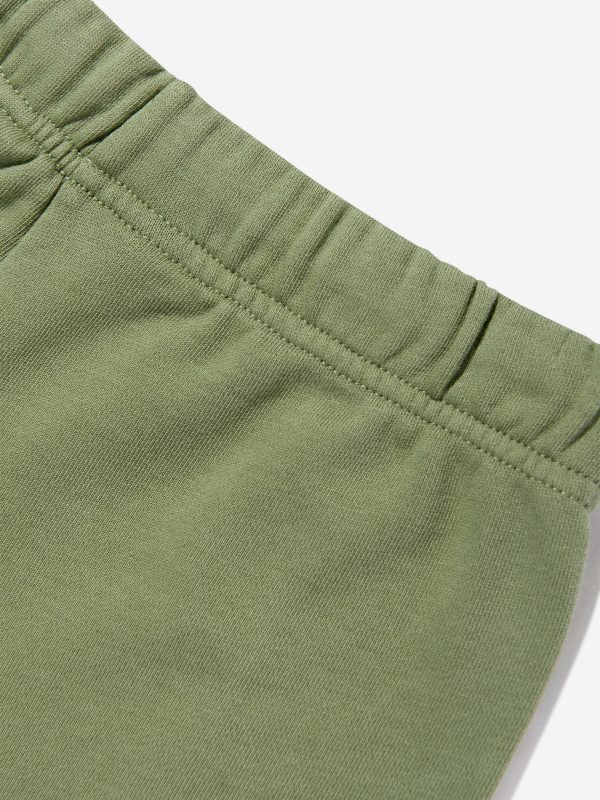 Palm Angels Boys Classic Overlogo Shorts in Green Discount