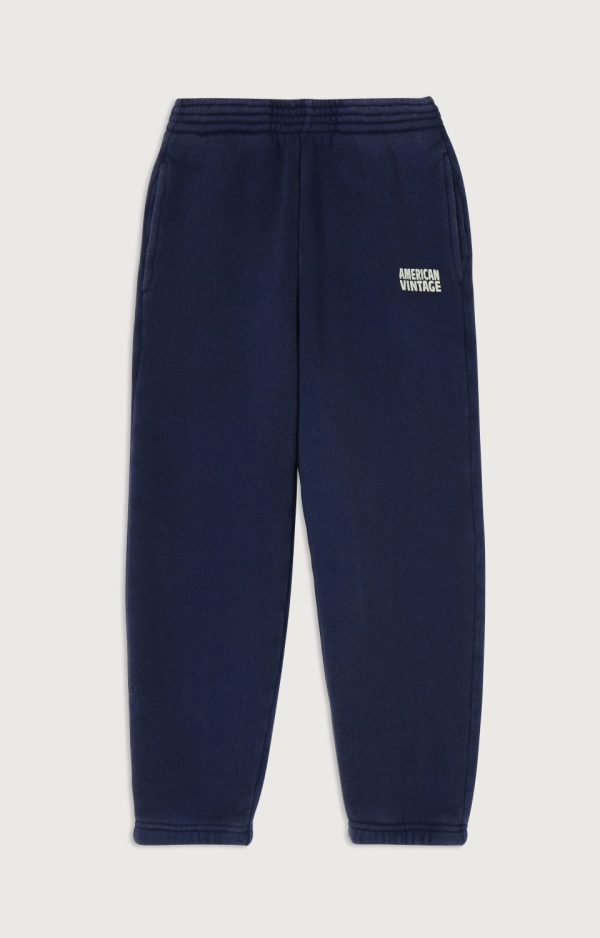 Boys & Girls Dark Blue Cotton Trousers on Sale