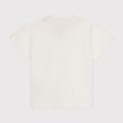 Baby Boys Ivory Logo Embroidery Cotton T-Shirt For Cheap