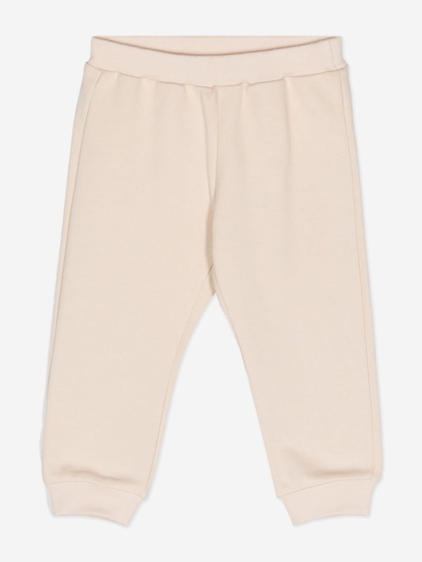 Fendi Baby Logo Joggers in Beige Hot on Sale