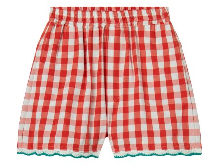 Girls Red Countryside Style Strawberry Shorts Hot on Sale