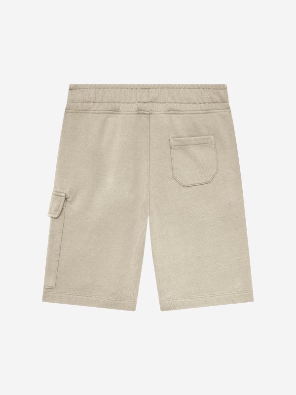 C.P. Company Boys Cargo Shorts in Green Supply