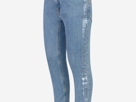 Calvin Klein Girls Jeans - Logo Trim Skinny Jeans Hot on Sale