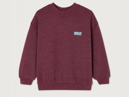 Boys & Girls Wine Red Cotton Sweatshirt Discount