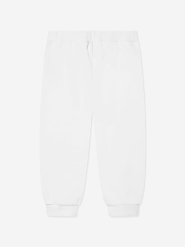 Fendi Baby Logo Joggers in White Online Hot Sale