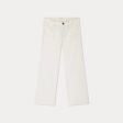 Girls White Cotton Trousers Online now