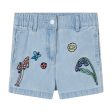 Baby Girls Light Blue Denim Shorts on Sale