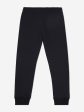 New Balance Boys Brush Back Stacked Logo Joggers in Black For Discount