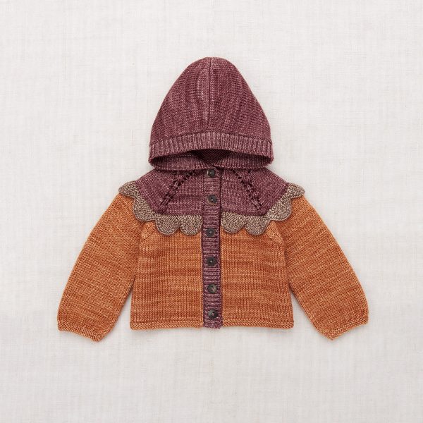 Baby Boys & Girls Rose Gold Hooded Wool Cardigan Sale