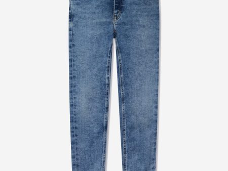 Calvin Klein Girls Mr Skinny Jeans in Blue For Cheap