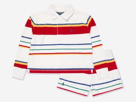 Ralph Lauren Girls Shorts Set in Multicolour Online Hot Sale