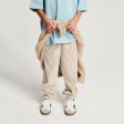 Boys & Girls Beige Corduroy Trousers For Discount