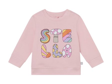 Baby Girls Rose Logo Cotton Sweatshirt Cheap