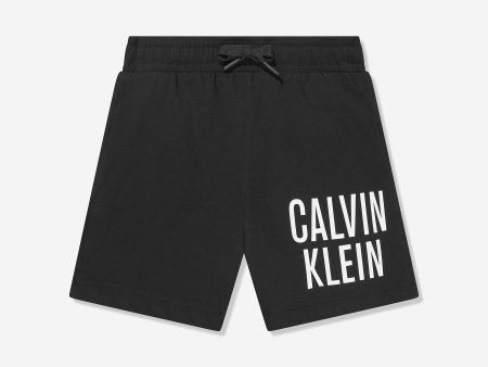 Calvin Klein Boys Beach Shorts in Black Hot on Sale