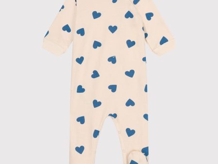 Baby Boys & Girls Printed Heart Cotton Jumpsuit Supply