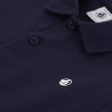 Boys & Girls Dark Blue Embroidered Logo Cotton Polo Shirt Online now