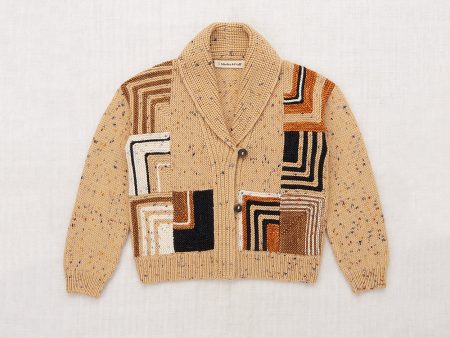 Boys & Girls Camel Patchwork Wool Cardigan on Sale