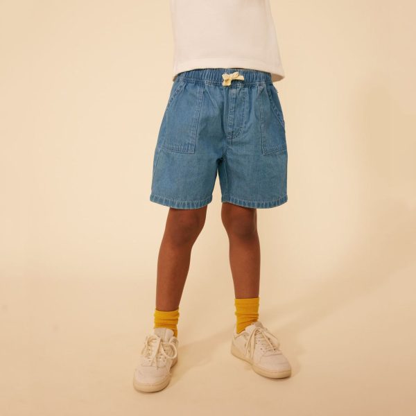 Boys Denim Blue Shorts For Sale