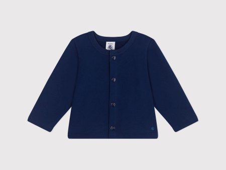 Baby Girls Navy Cotton Cardigan Online Sale