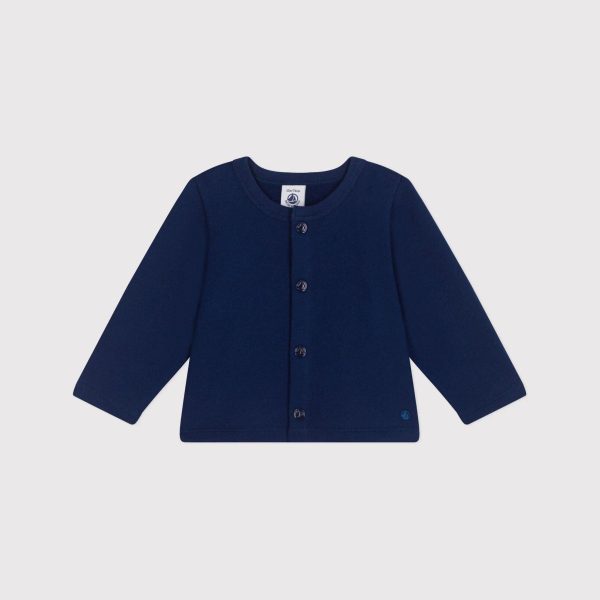 Baby Girls Navy Cotton Cardigan Online Sale