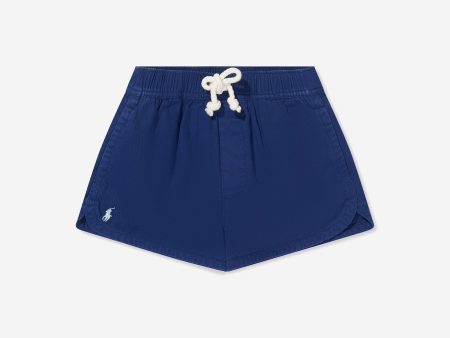 Ralph Lauren Girls Prepster Logo Shorts in Navy Online