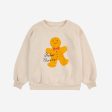 Boys & Girls White Gingerbread Printed Cotton Sweatshirt on Sale