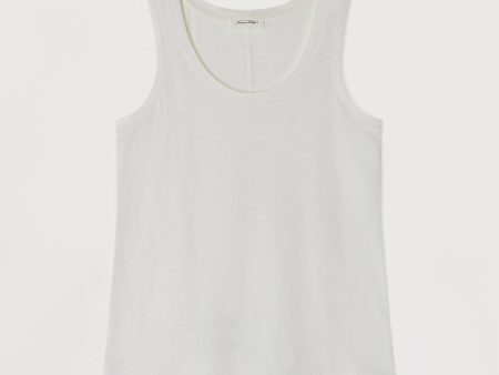 Women White Cotton Vest Fashion