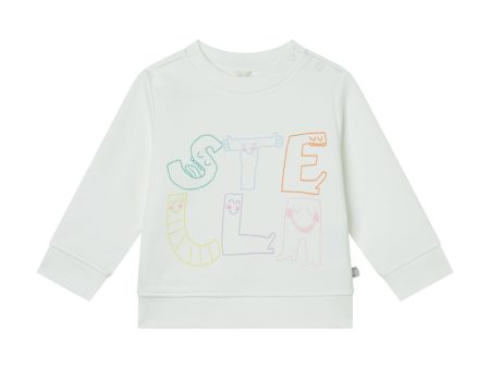 Baby Ivory Letters Cotton Sweatshirt Hot on Sale