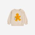 Baby Boys & Girls White Gingerbread Printed Cotton Sweatshirt Fashion