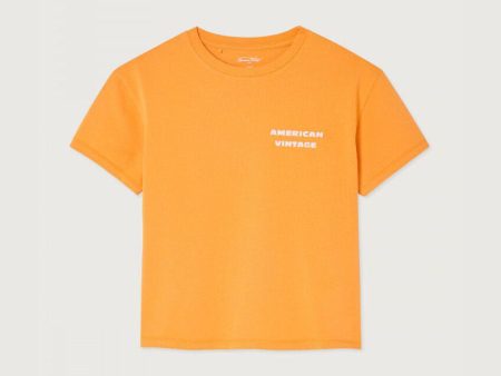 Boys & Girls Orange Logo Cotton T-Shirt Online Hot Sale