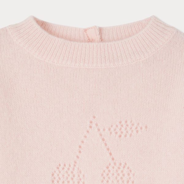 Baby Girls Rose Cashmere Sweater Hot on Sale